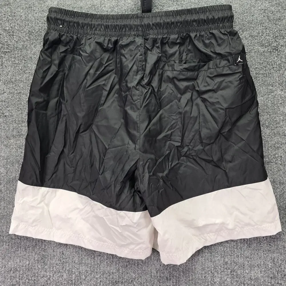Jordan Essentials Woven Shorts Mens Medium Black White Jumpman Basketball Lined